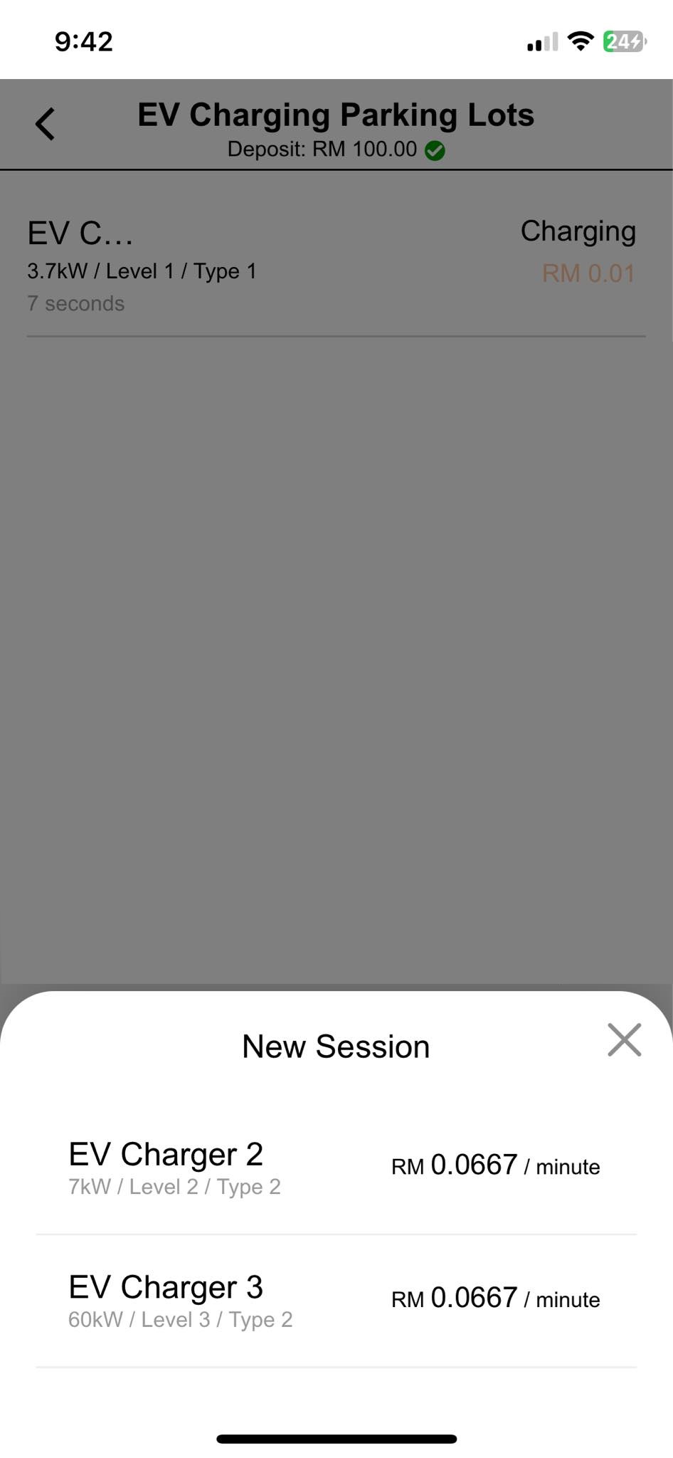 EV Charging Parking Locks