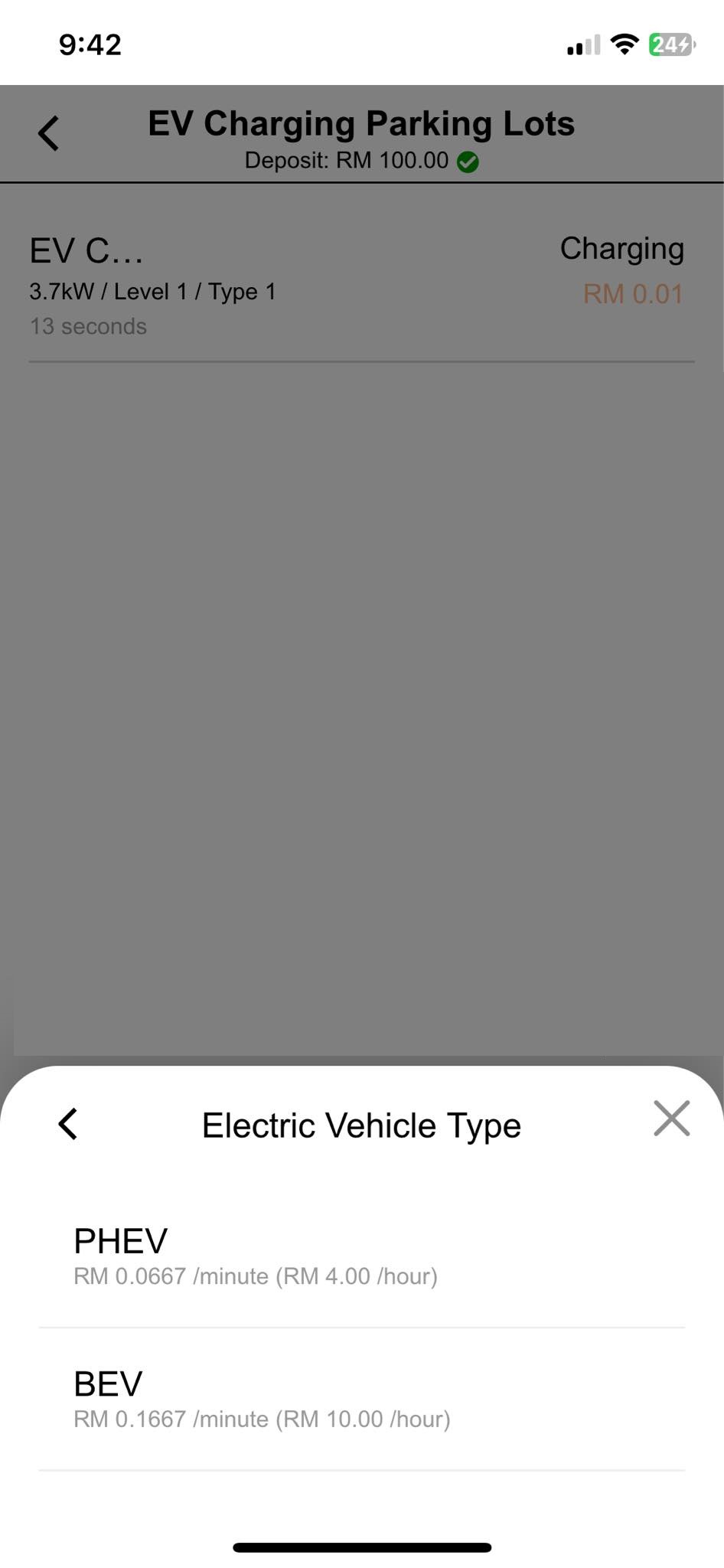 EV Charging Parking Locks