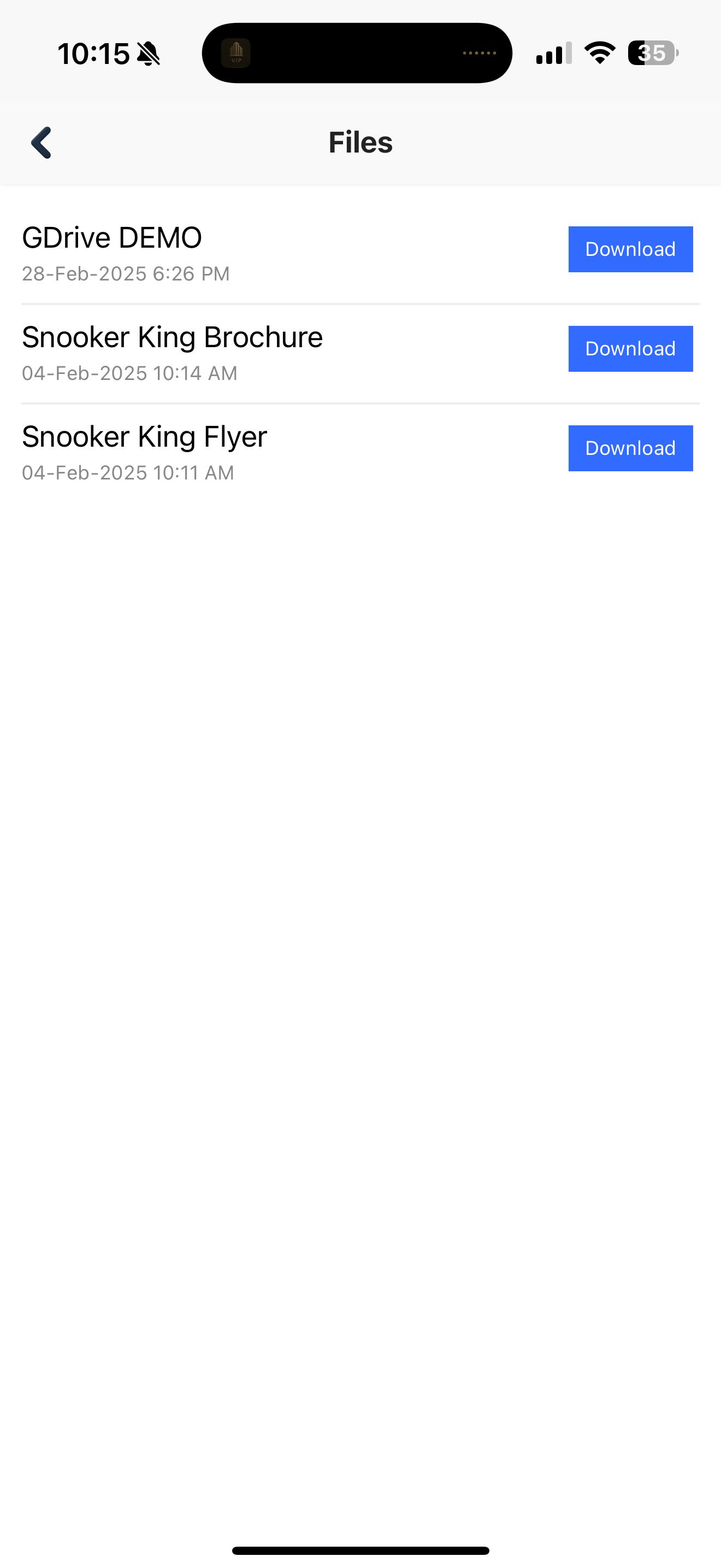 Self-Service Laundry App Screenshot
