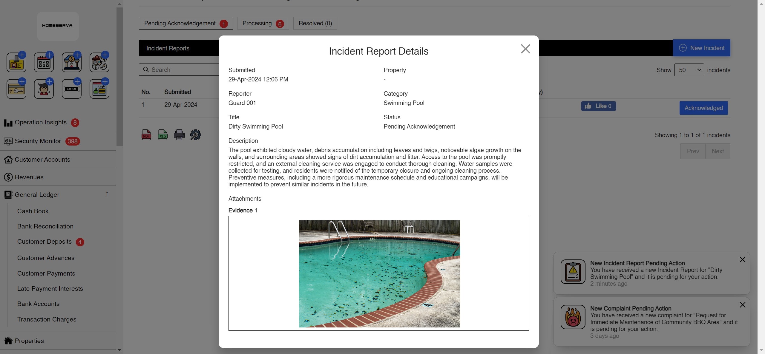 Complaints App Screenshot