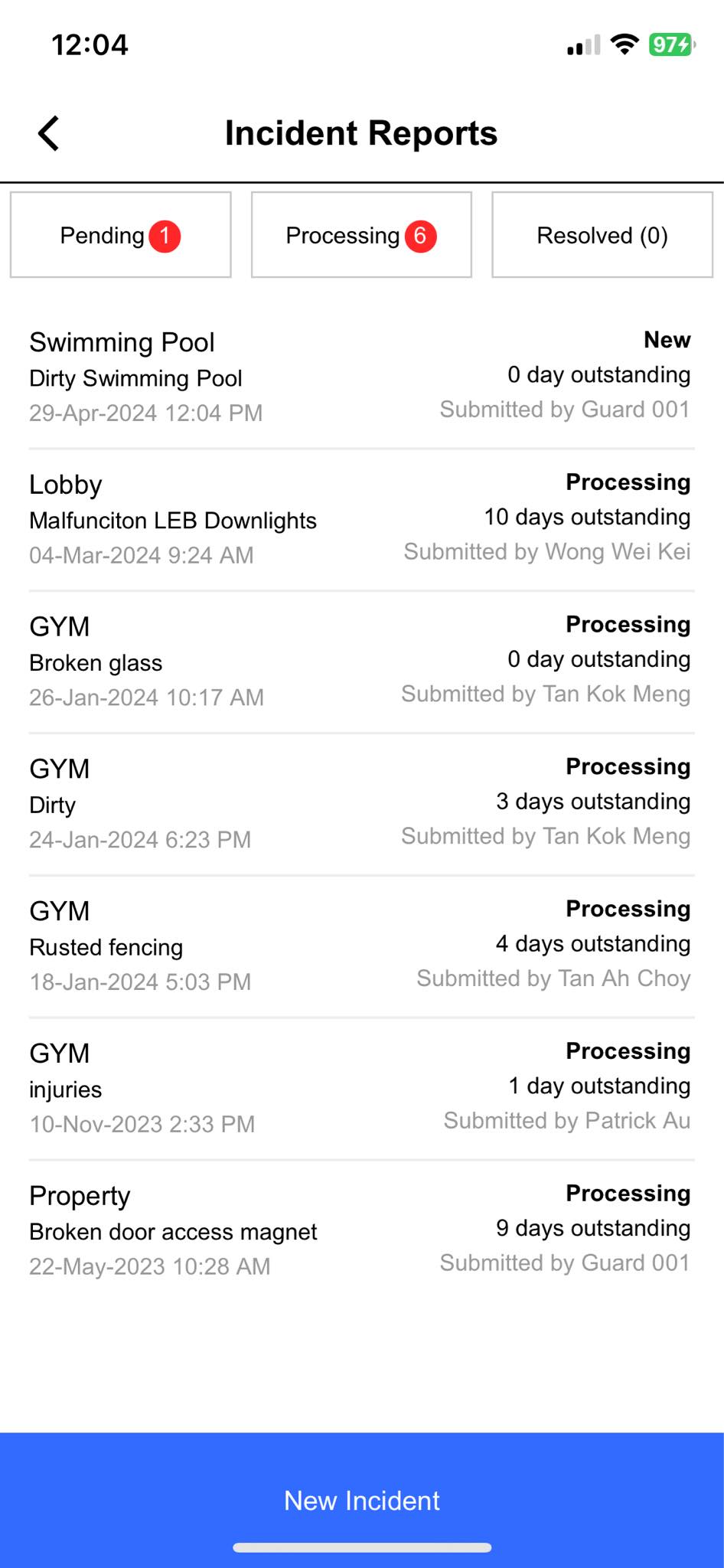 Complaints App - Create and Submit New Complaint with Details and Attachments