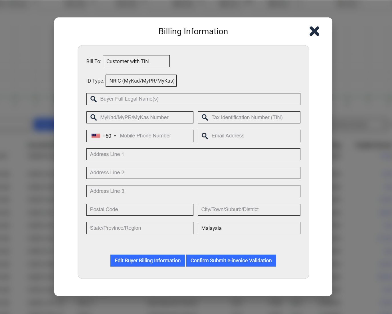 Invoicing App Screenshot