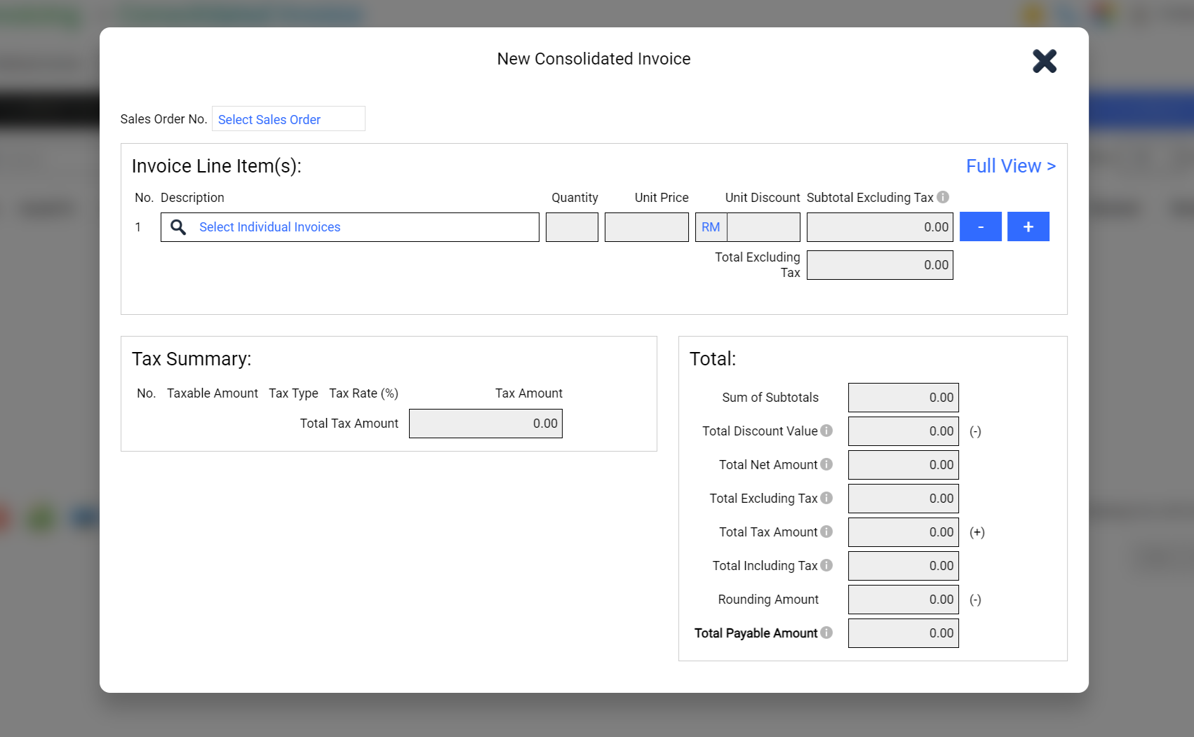 Invoicing App Screenshot