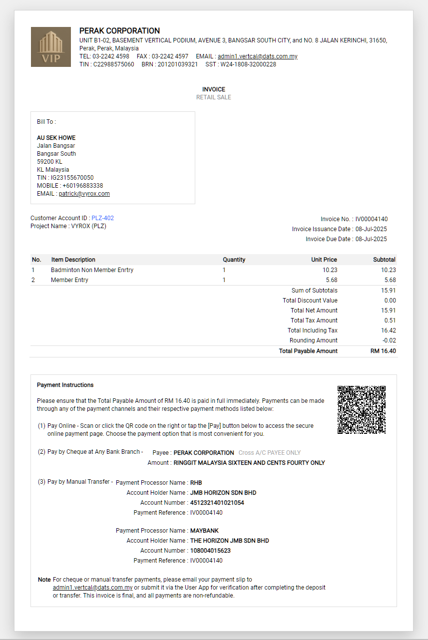 Invoicing App Screenshot