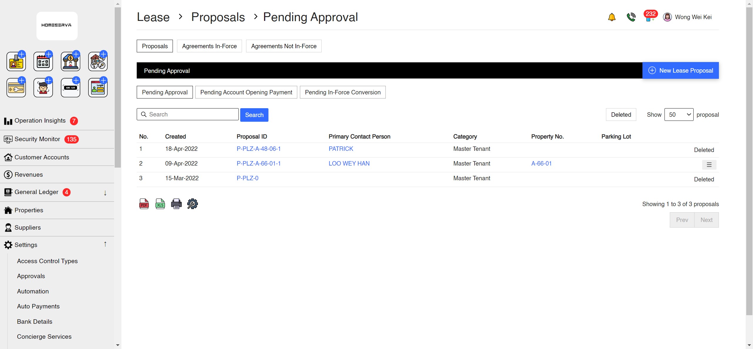 Leases App Screenshot