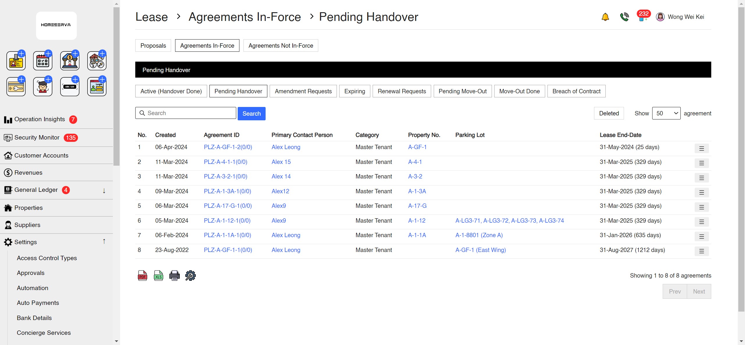 Leases App Screenshot