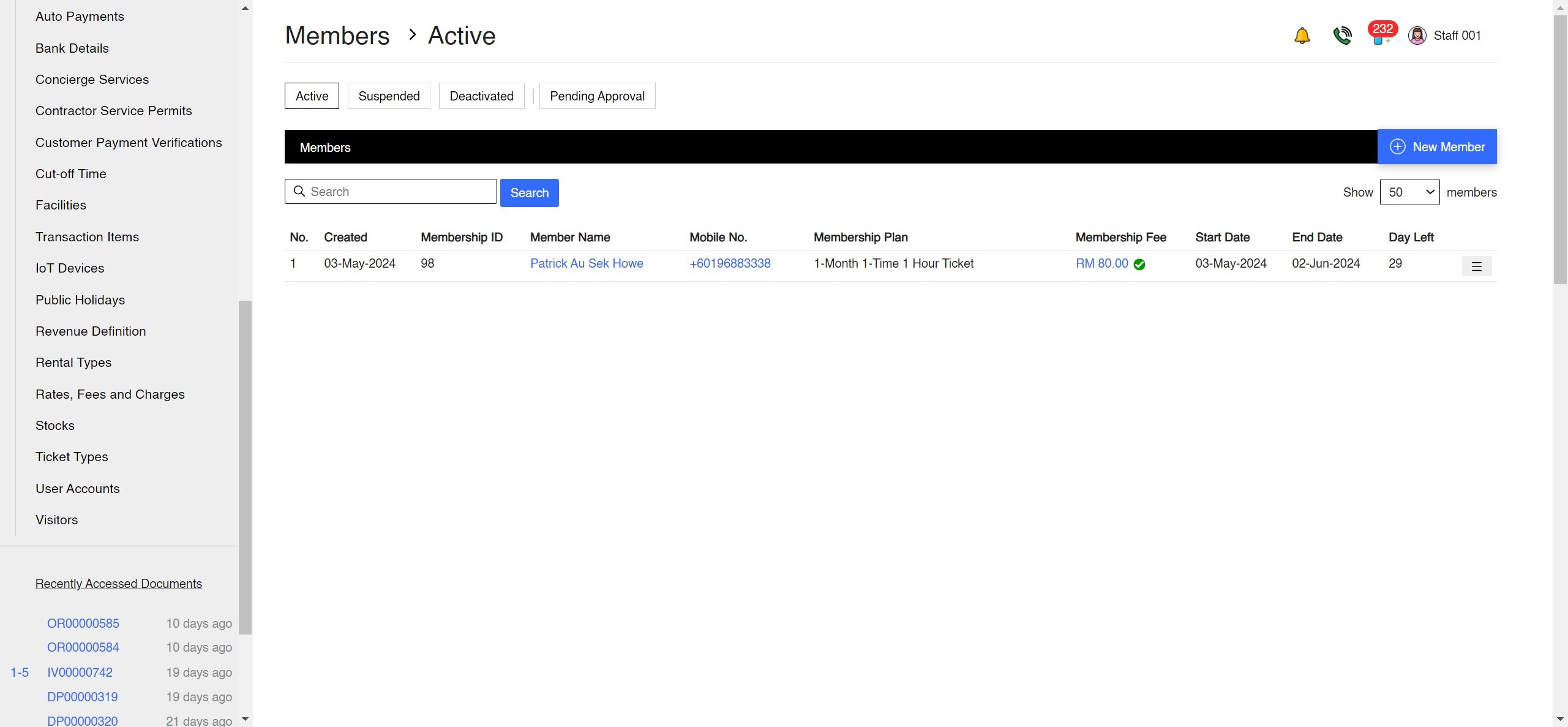 Members Management App Screenshot