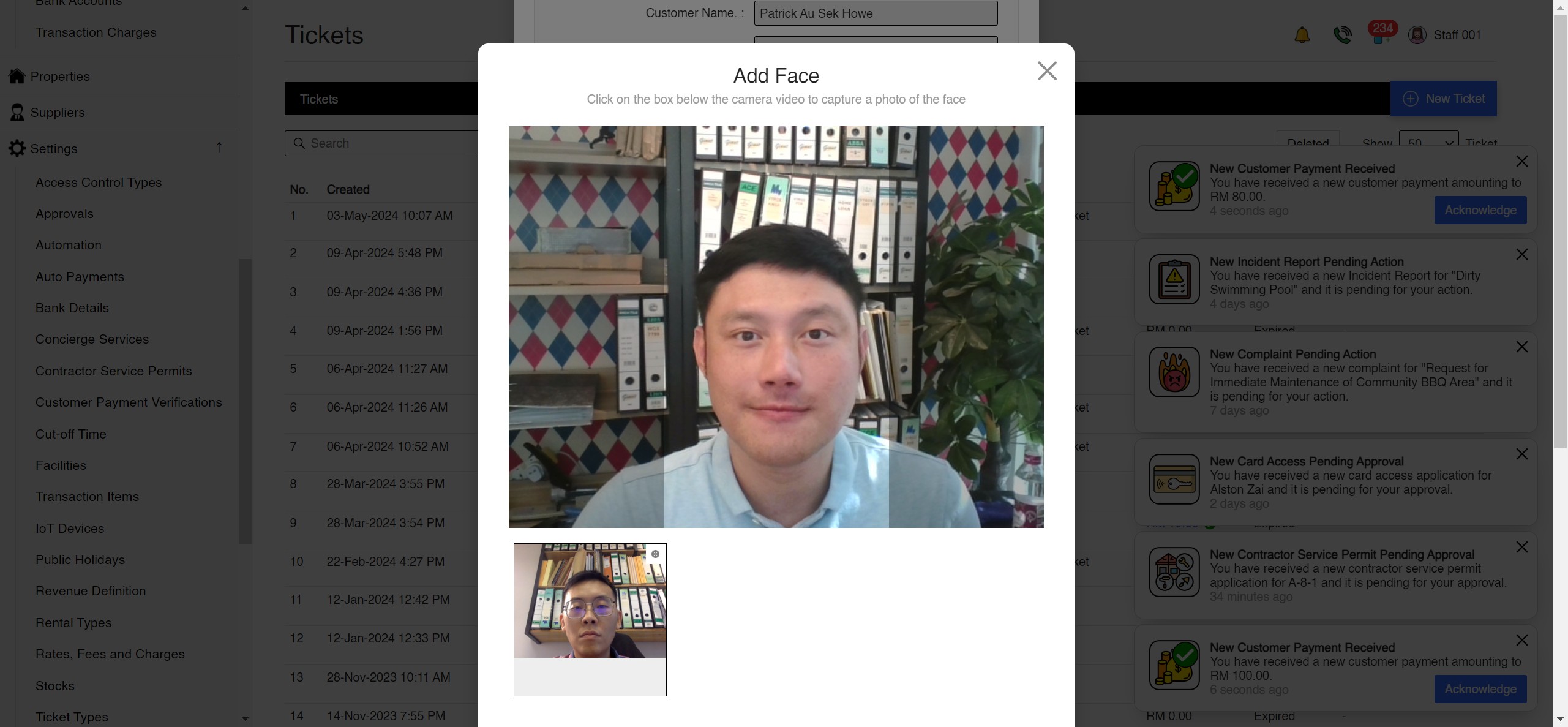 Tickets Access App Screenshot