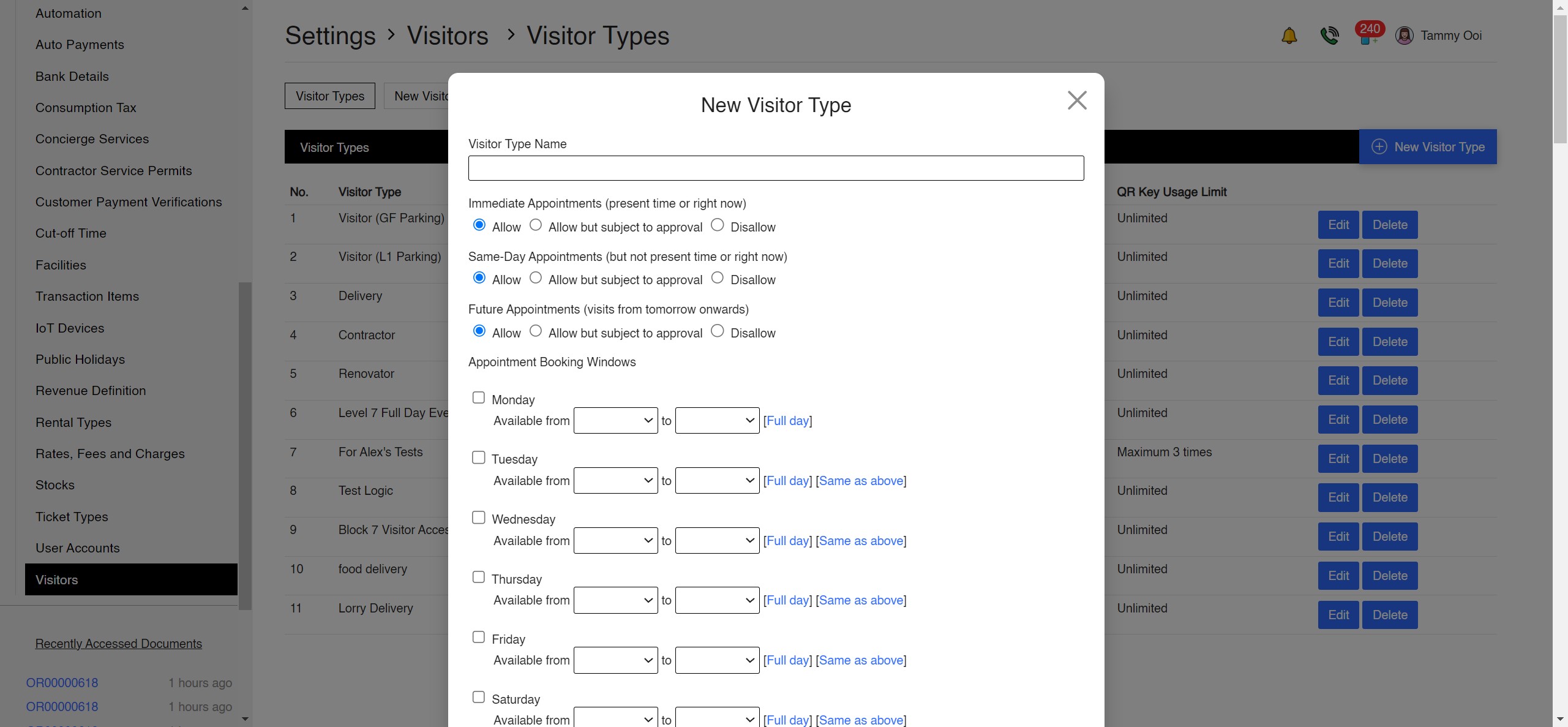 Visitors App Screenshot