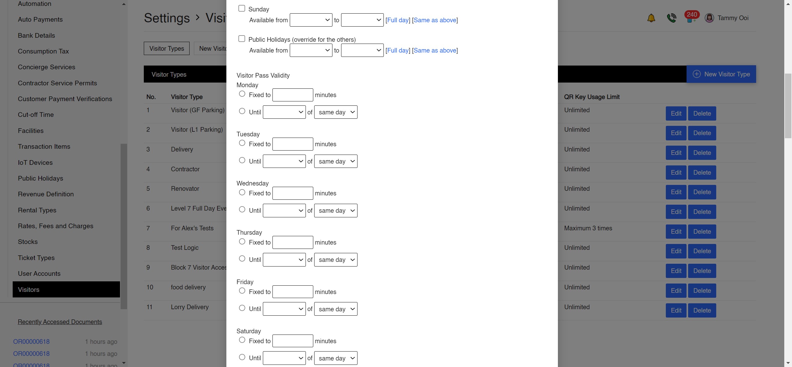 Visitors App Screenshot